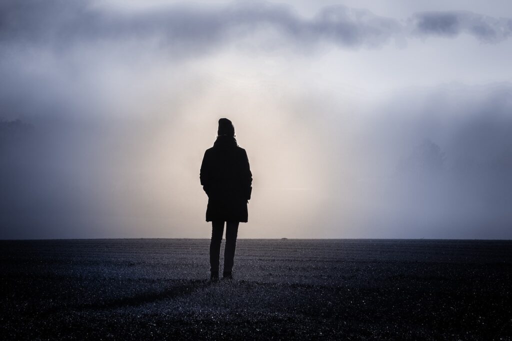 fog, dawn, landscape